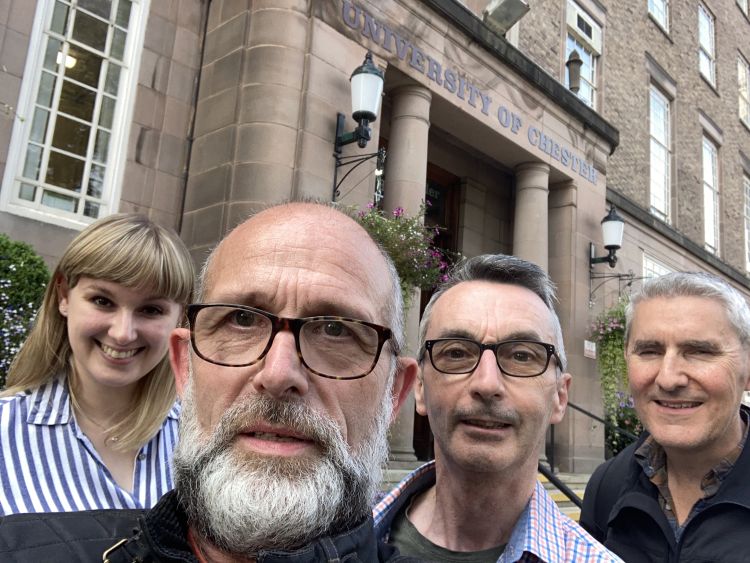 Associate Clinical Educators Vikki, Bob, Howard and Gregg at Chester University