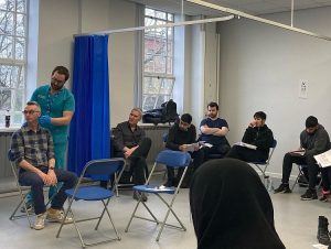 Cranial Nerves Examination with Clinician Jack and ACE Howard (Seated) at The University of Chester